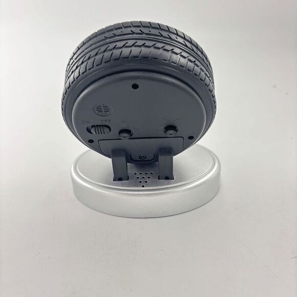 Honda Tire Desk Clock Wheel Tire Shaped Clock HTF Works Vintage Novelty 4.5” - Picture 4 of 6